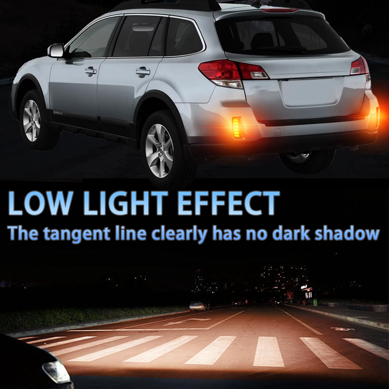 Sequential Tail Lights Pgtopone Led Rear Bumper Reflectors Light Fog 