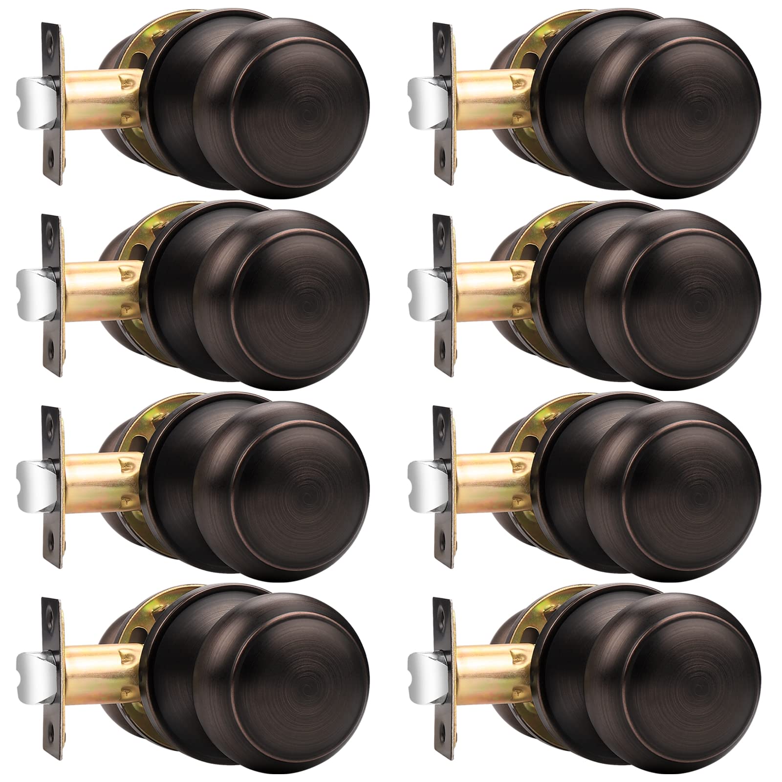 Brushed Nickel Door Knobs - 10 Pack for Interior Doors -30 Brushed Nickel Door Knobs - 10 Pack for Interior Doors -30