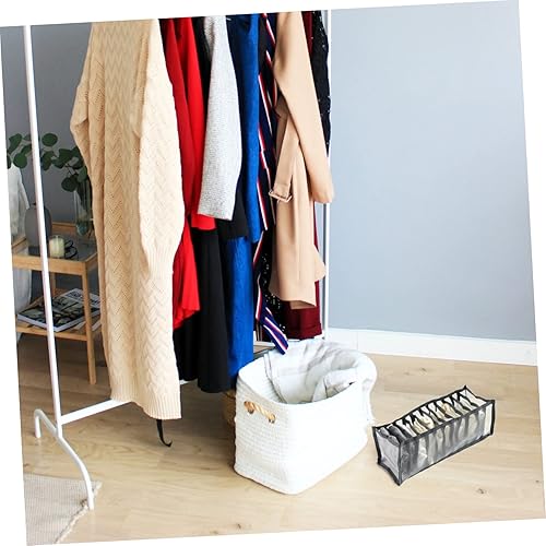 Miniatura 3 de DOITOOL 3 cajas de almacenamiento de calcetines apilables organizadores contenedores para el hogar, armario, aparador, calcetines, ropa interior,