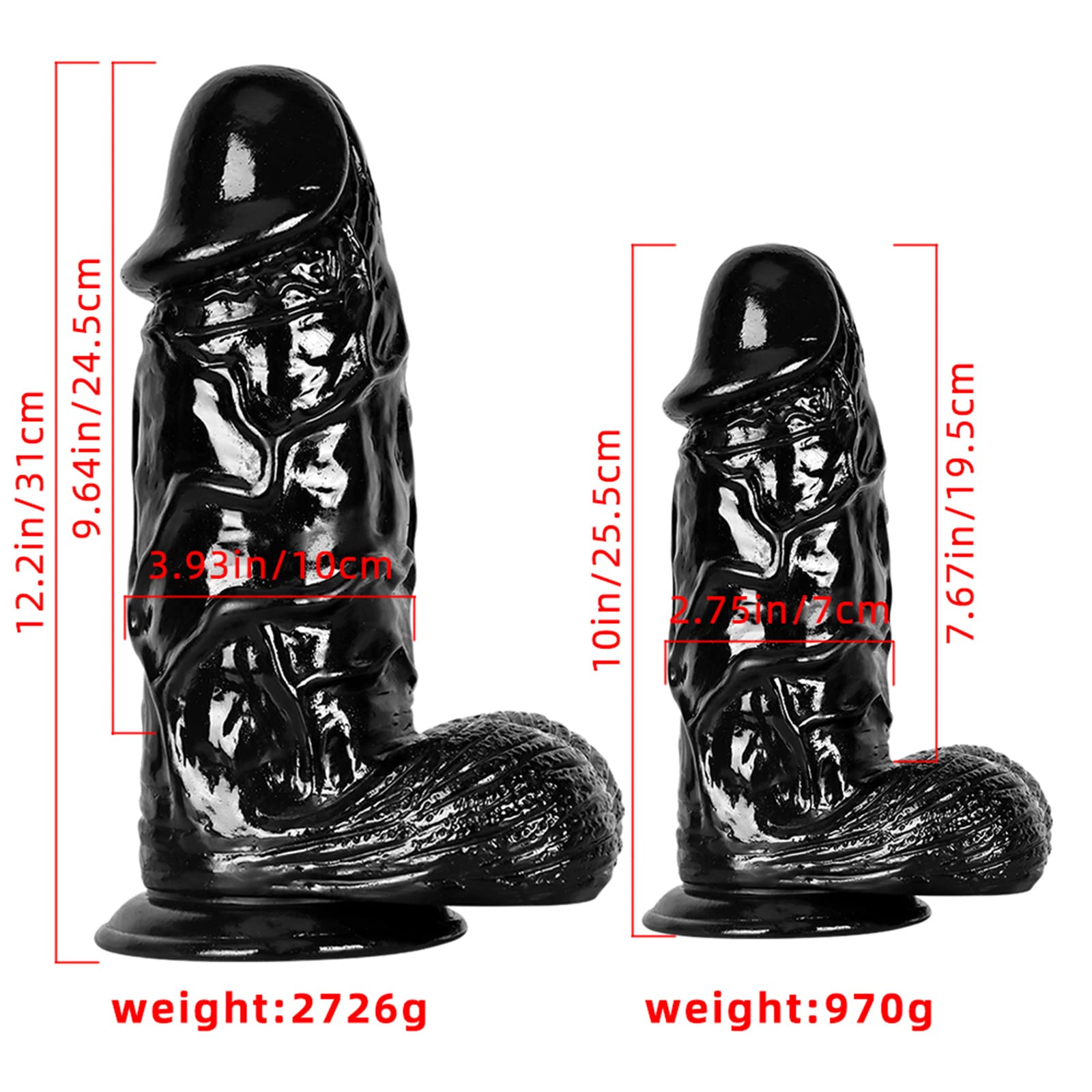 ATTAWA 10 cm Durchmesser Dicker Dildo, Extra Groe Analplug Realistische  Dildosmit Saugnapf Prostata Massage Anus Dilatator Penis-Nachbildung  Masturbations Sexspielzeuge fr Frauen Mnner,Schwarz,L : Amazon.de:  Drogerie & Krperpflege