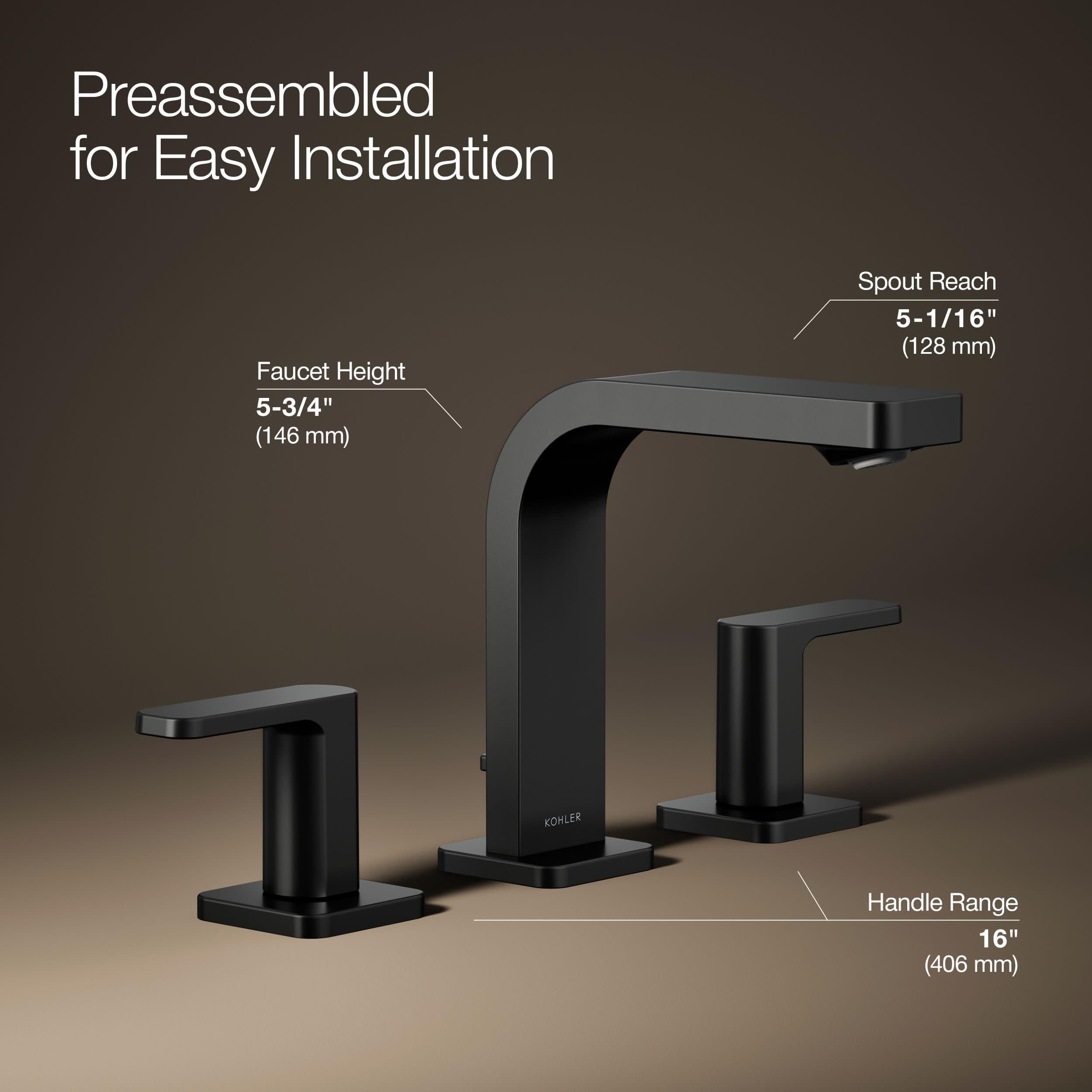 Kohler 23484-4K-BL K-23484-4K-BL Parallel Widespread Bathroom Sink