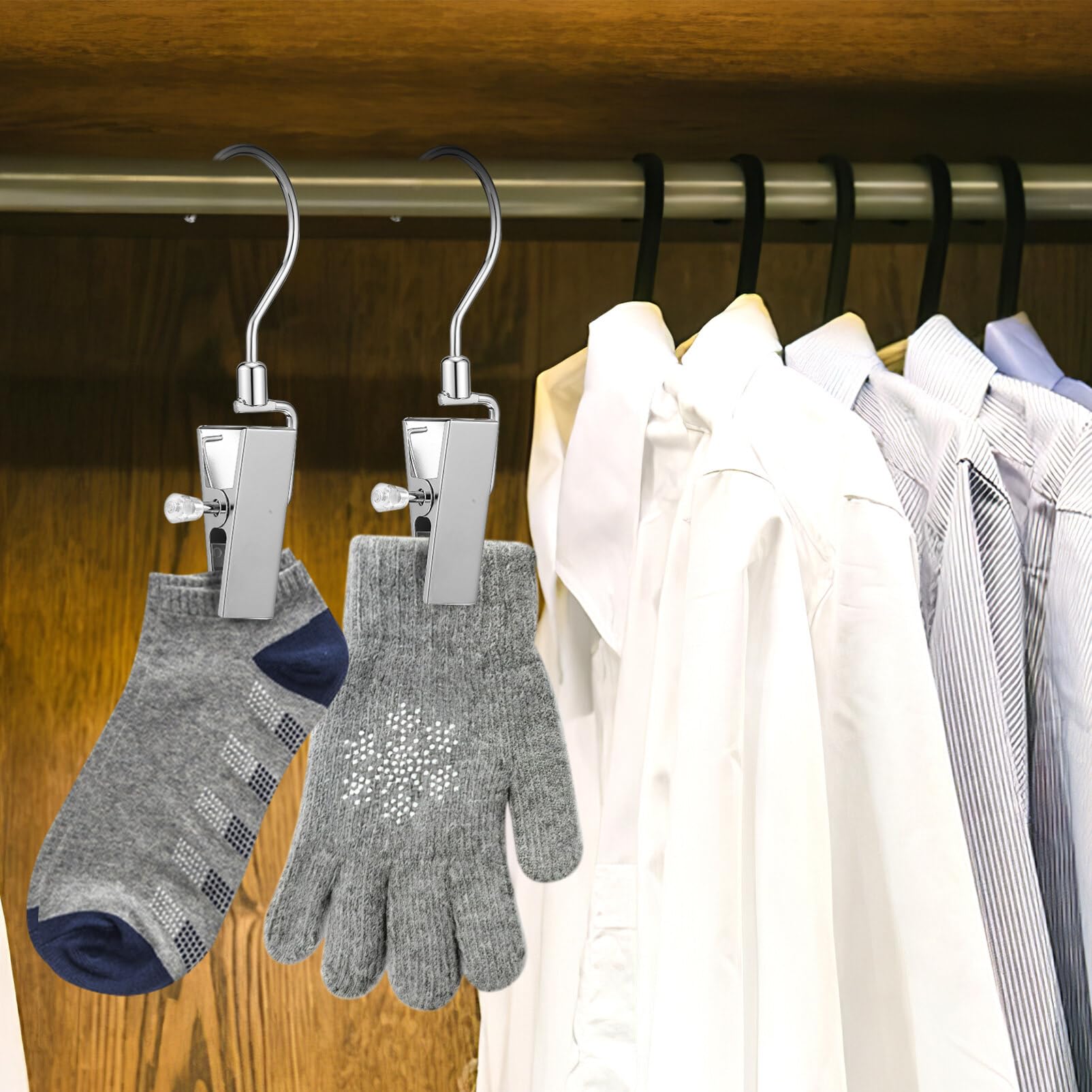 Alipis 10pezzi Clip Appendini Per Stivali Ganci Rotanti Per Mollette Per Bucato e Accessori Design Traceless e Multiuso Per Organizzazione Pratica e Versatile