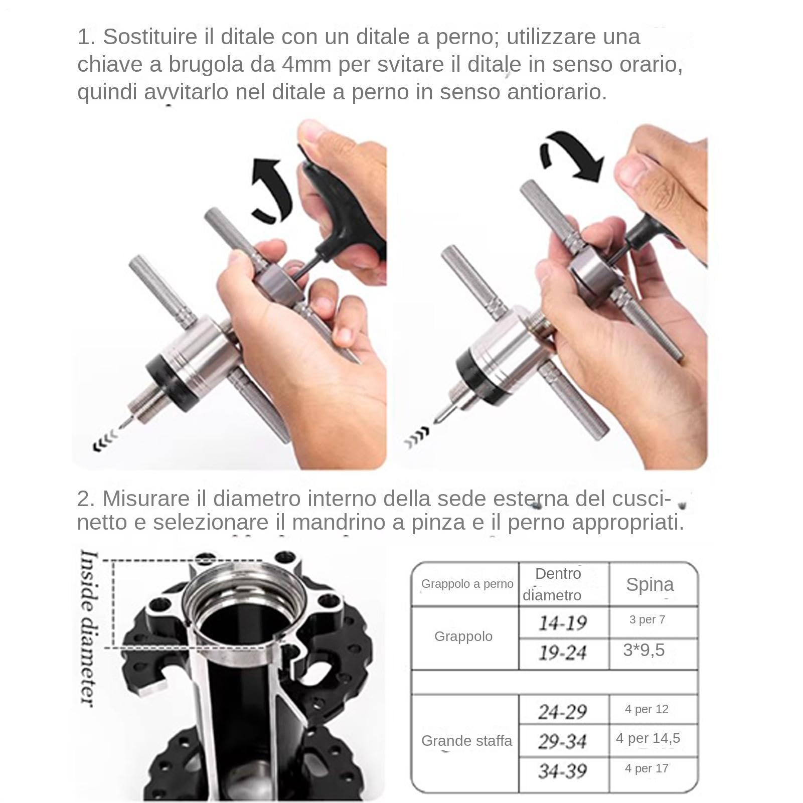 Generico Wheel Hub Removal Tool | Bike Hub Installer Tool | Mountain Bicycle Maintenance Kit | for Scooter Bicycle Home Garage Workshop Mountain Road Offroad