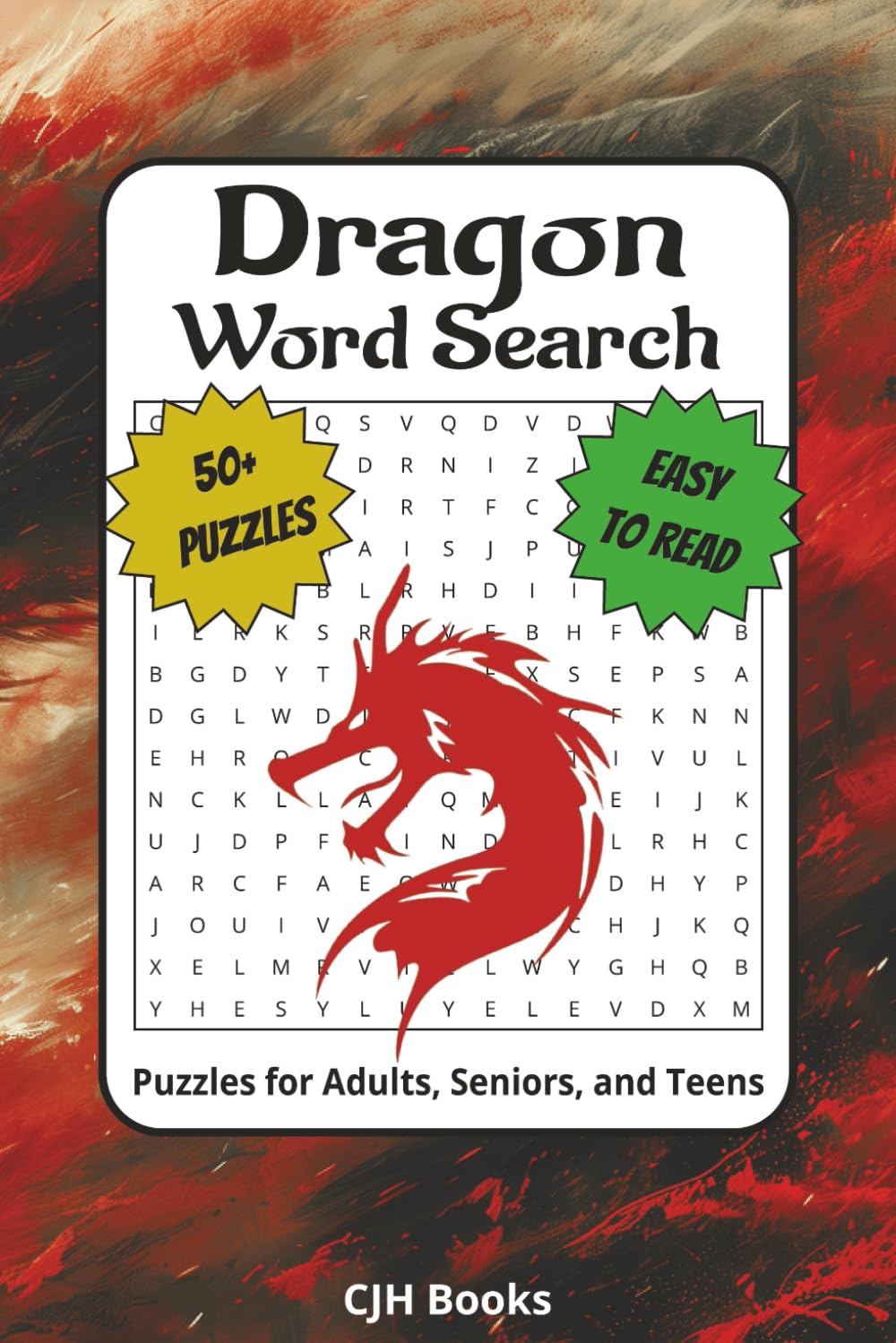 Dragon Word Search Puzzle Book: Word Searches with Easy to Read Print about Dragons, Sorcery , Mythical Creatures and More | 6x9 inches, 110 pages | ... for Vacations, Holidays, and Free Times