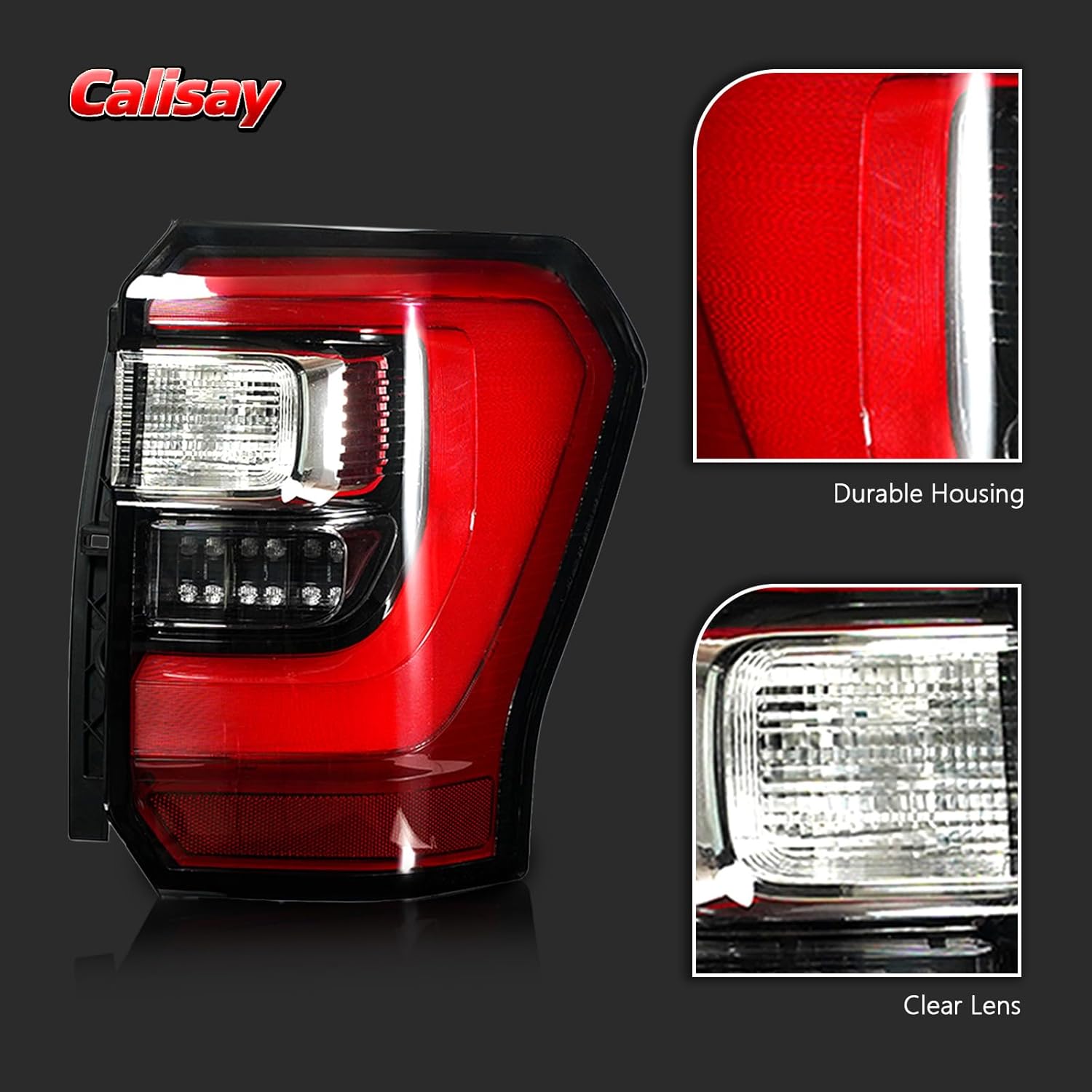 Tail Light Compatible with 2018-2021 Ford Expedition Platinum/Limited/King Ranch Taillight Rear Reverse Stop Brake Lamp, Replace JL1Z13404H, JL1Z13404D, JL1Z13404F Right Passenger Side