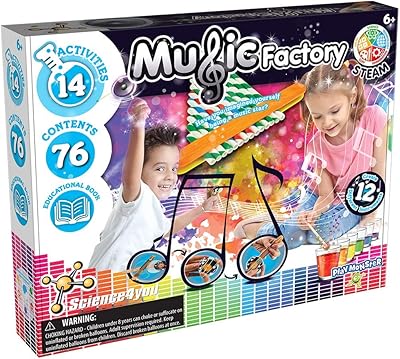 Science4you - Music Factory - 14 Sonic Experiments to Listen and Play - Fun, Education Activity for Kids Ages 6+