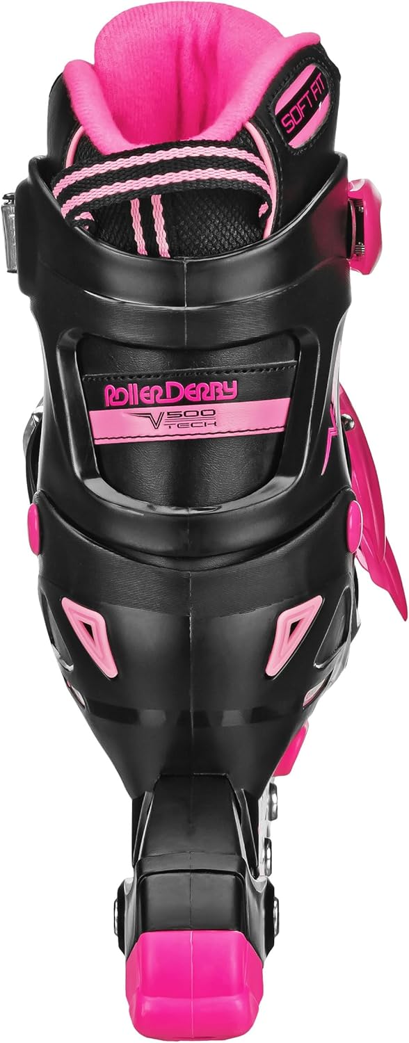 Roller Derby V-Tech 500 Adjustable Performance Inline Skates for Men, Women, Kids, Teens