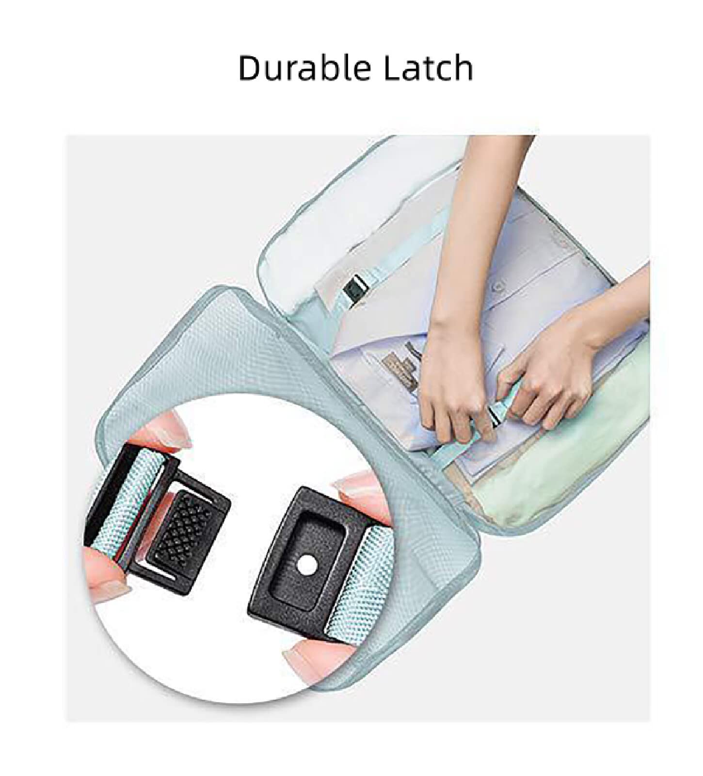 Packwürfel, 7 Stück, Dicke Reise-Organizer, Packtaschen, Reisegepäck-Pack-Organizer mit Schuhbeutel, schwarz, S