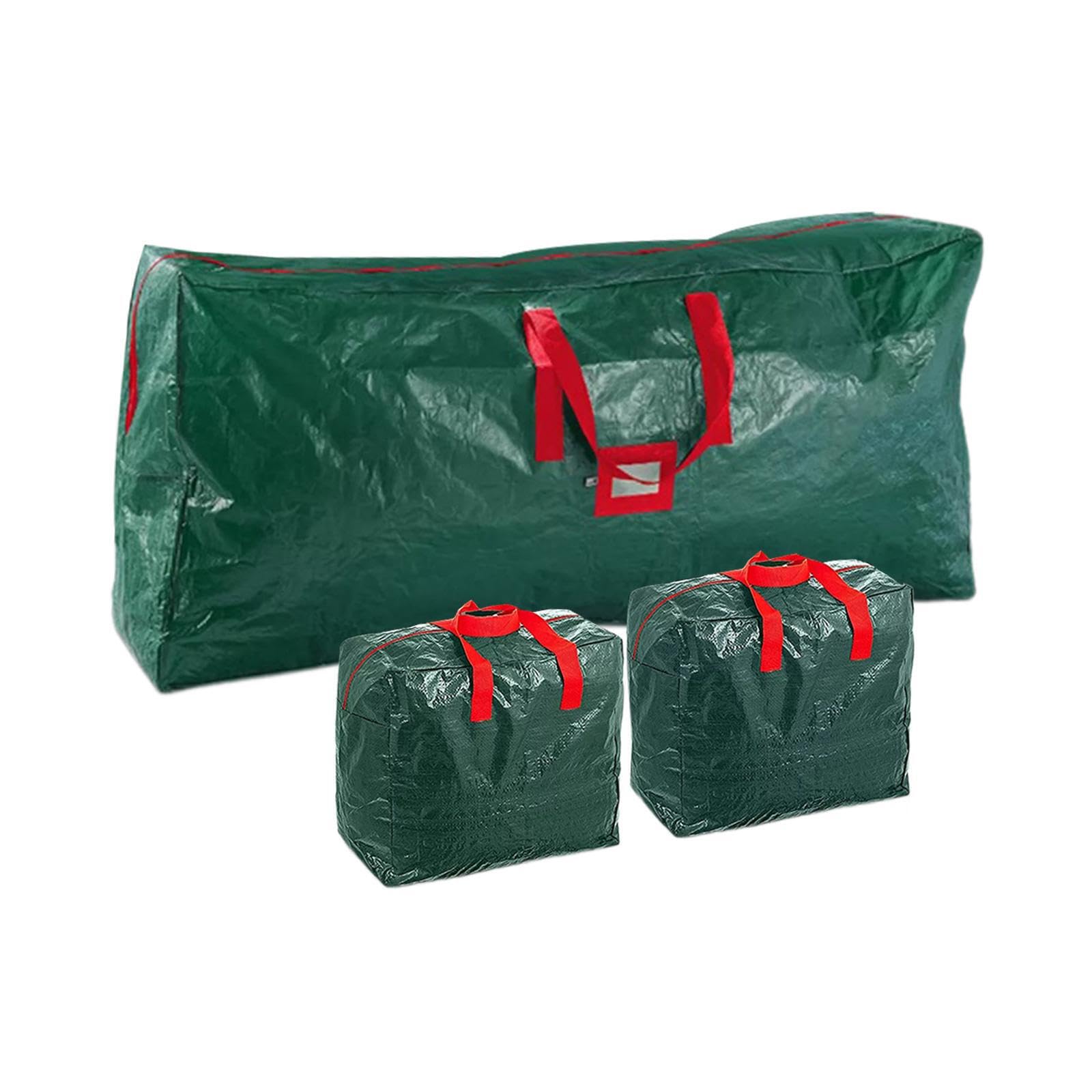 3 pezzi/set contenitore per albero di Natale artificiale, borsa portaoggetti, resistente, con maniglie per il trasporto, impermeabile