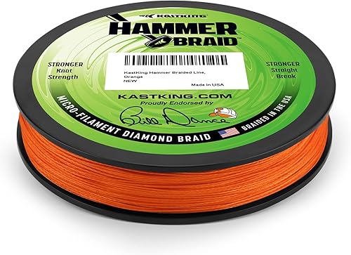 KastKing Línea de pesca con trenza de martillo, línea trenzada resistente a la abrasión, fabricada en los Estados Unidos, línea superline de