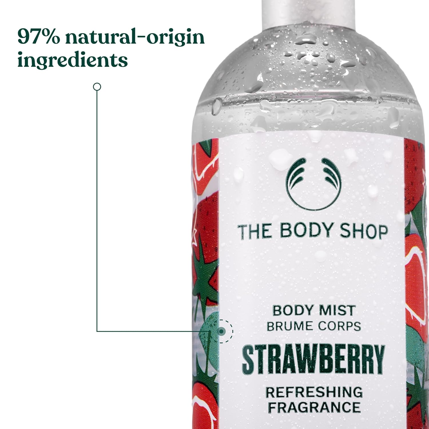 The Body Shop Strawberry Body Mist – Refreshes and Cools with a Sweet Fruity Scent – Vegan – 3.3 oz - Image 3