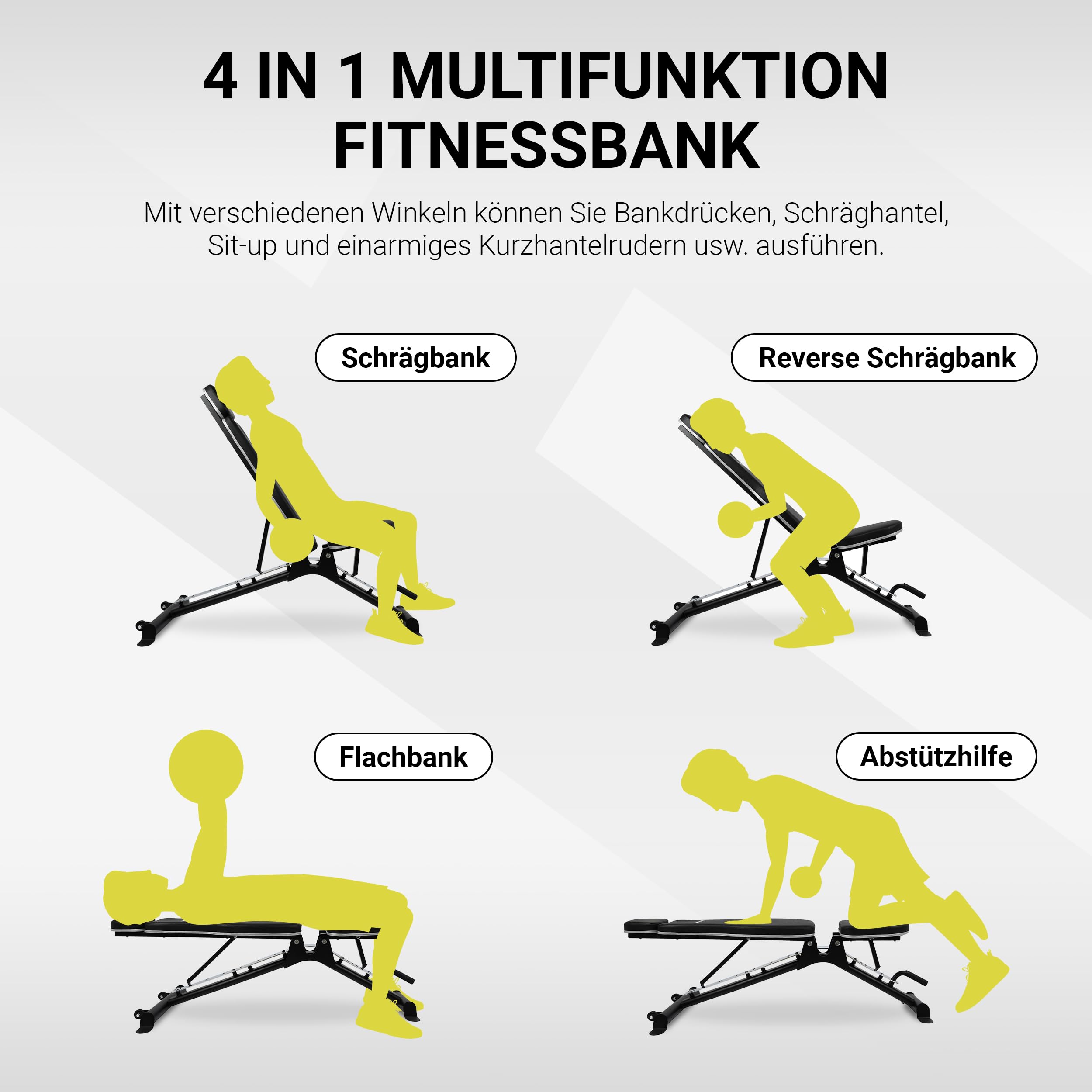 MSPORTS Ławeczka do podnoszenia ciężarów Premium wielofunkcyjna z regulowaną ławeczką skośną – ławka do fitnessu do 200 kg