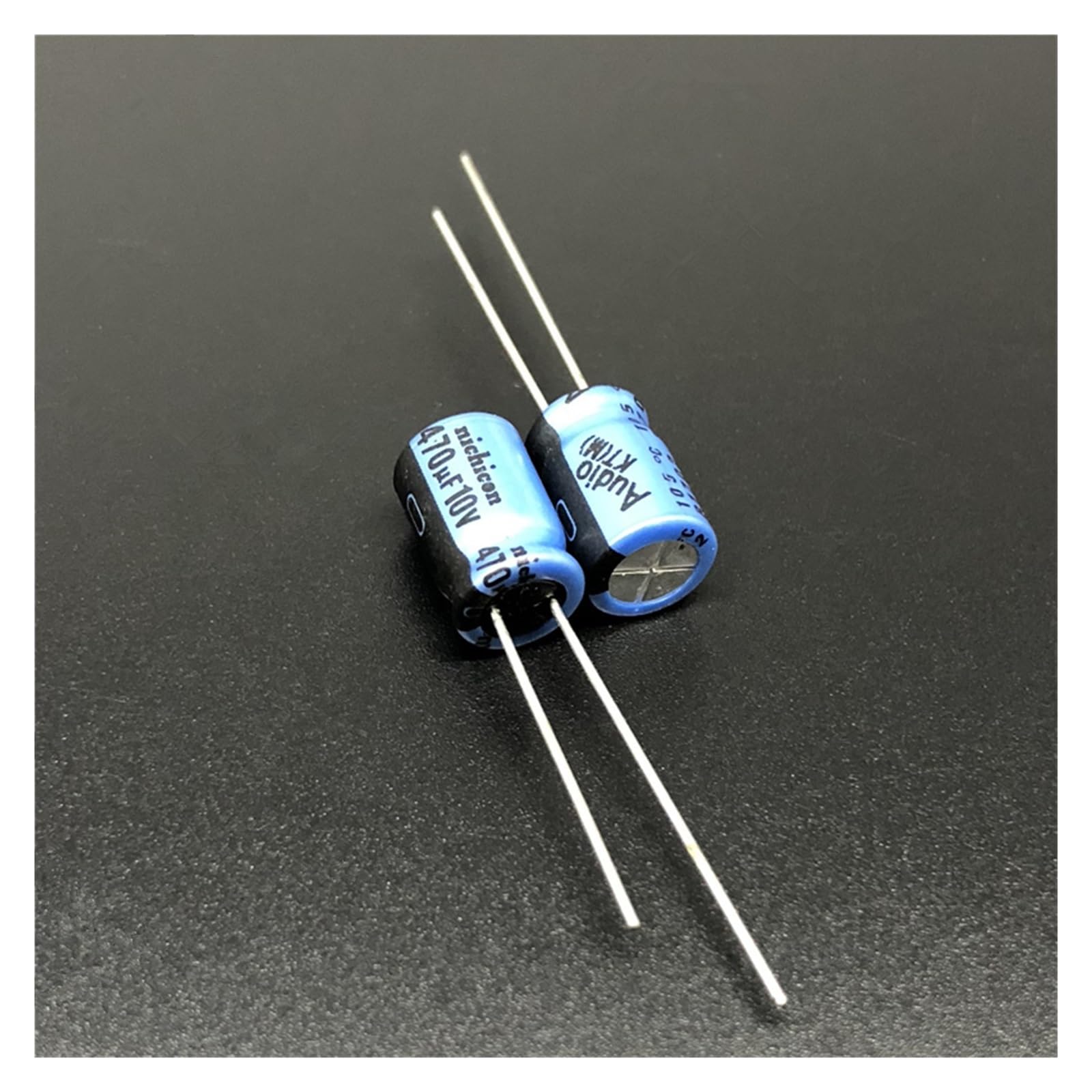 Condensateur audio 470uF 10V KT en aluminium pour circuit sonore - Lot de 10 pièces