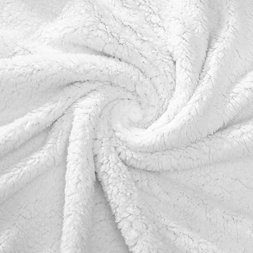 Miniatura 7 de BEAUTEX Manta de forro polar sherpa, manta y manta de franela suave y esponjosa, mantas mullidas y acogedoras para sofá, cama, sofá para adultos (50
