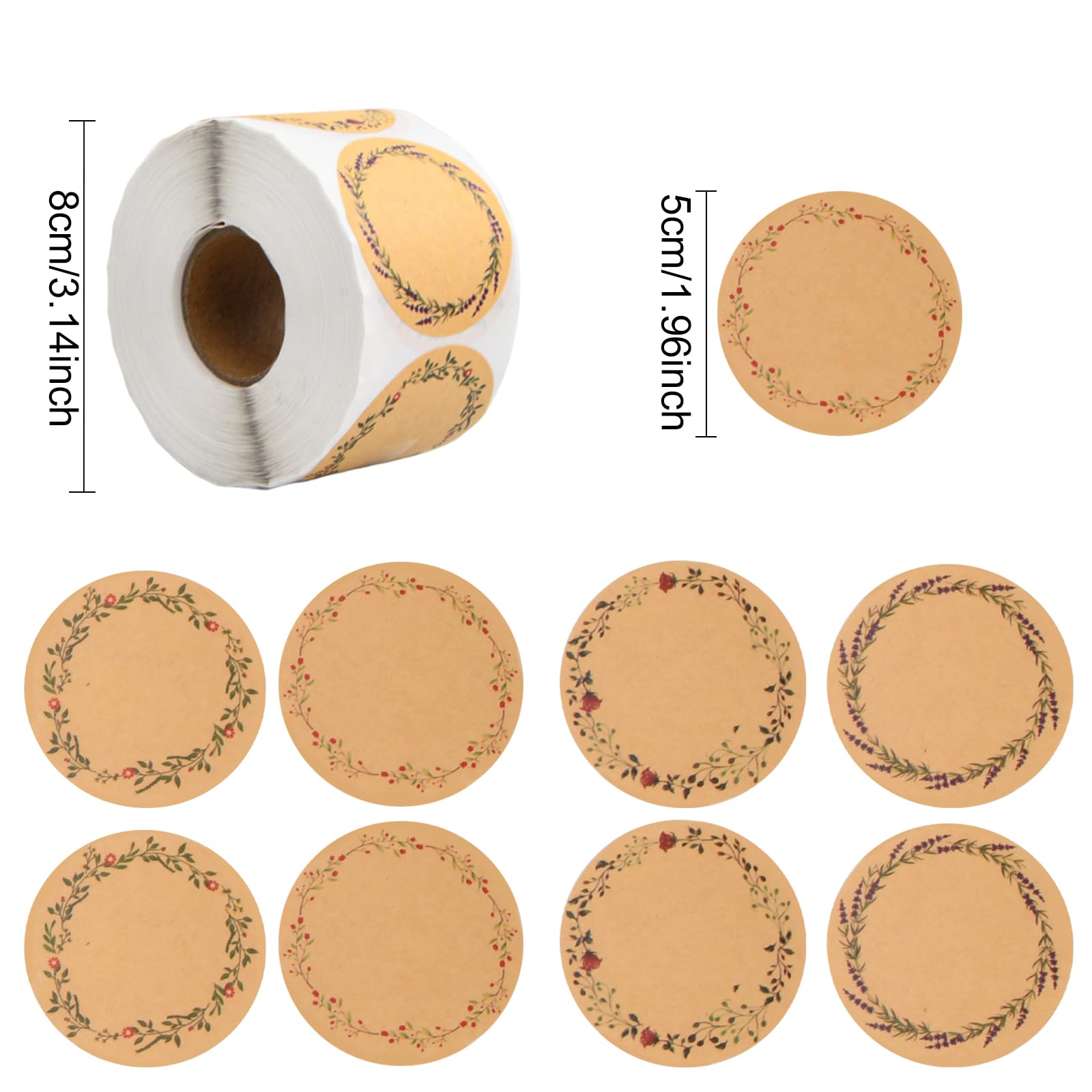 Etichette Rotonde 30 Mm - Thank You - Kraft X100 - Perles & Co - Foto 10