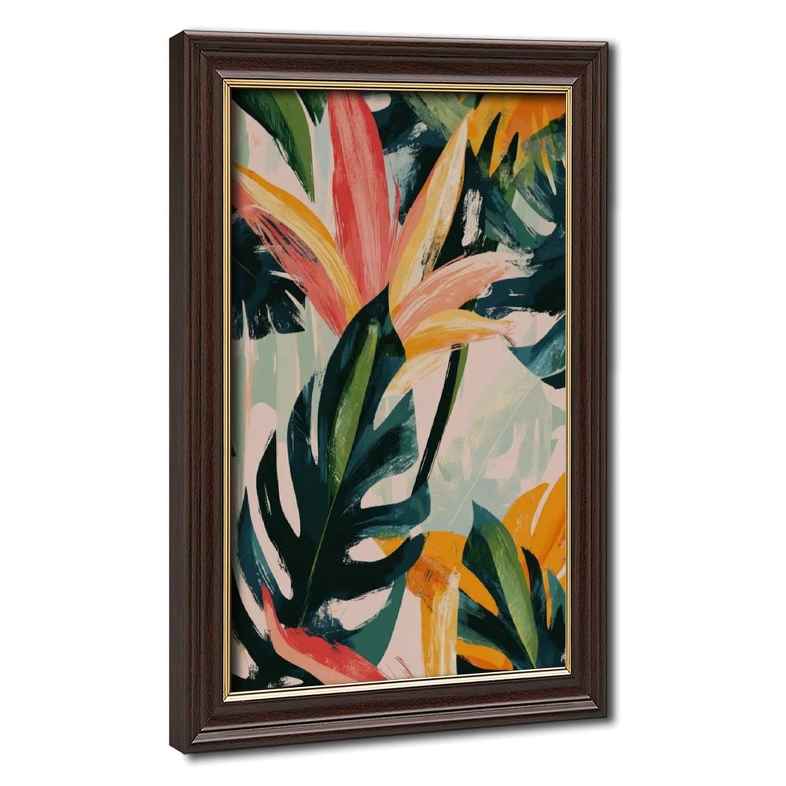 Bareronor Modern Botanical Canvas Poster Bedroom Decor Landscape Office Room Decor Gift 24" L X 36" W