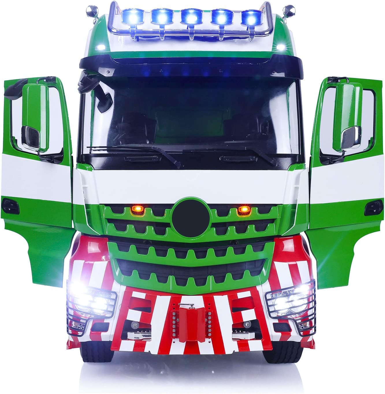 1/14 RC Tractor Truck Metal Chassis Painted Remote Control Car Models Radio Control Car Model Light Sound System Motor Servo ESC Hobby Model