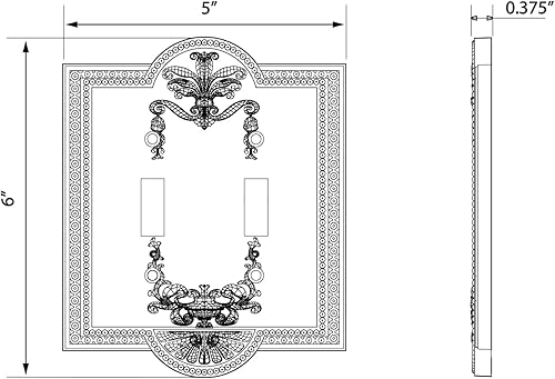 Miniatura 4 de Nostalgic Placa de cubierta para interruptor de luz Warehouse Meadows