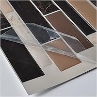 Vista 5 de Art3d Paquete de 6 calcomanías de vinilo para despegar y pegar, azulejos para salpicaduras de cocina, 12 x 12 pulgadas, diseño de mármol