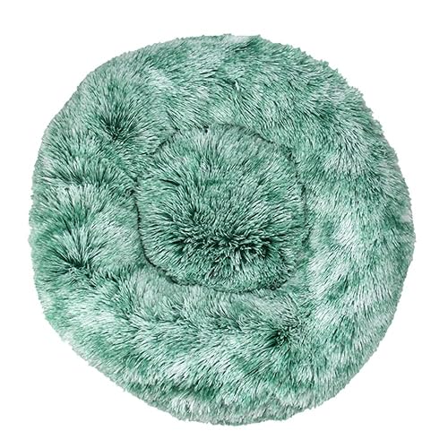 Lukery Cama de Perro de Felpa Suave y cálida Donut Cama para Redonda Gato Lavable a máquina Cama para Dormir…