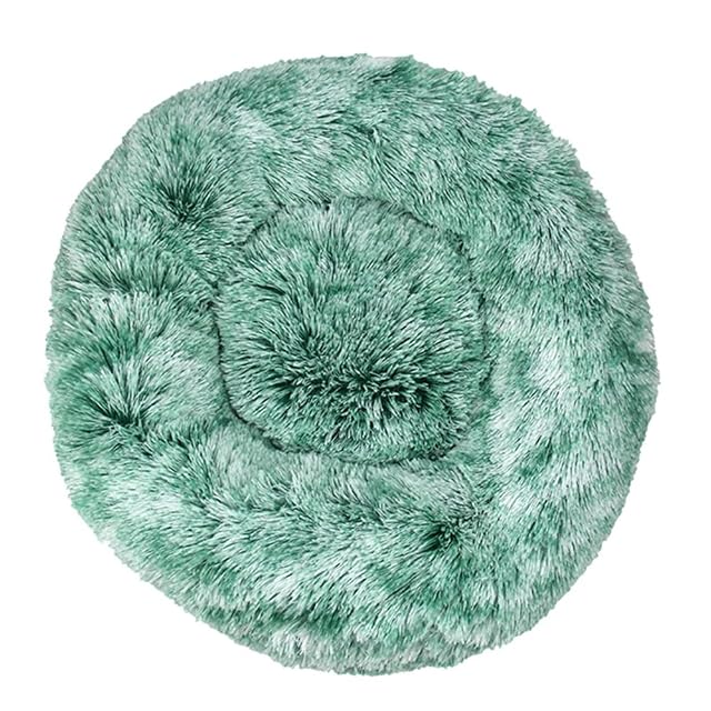 Lukery Cama de Perro de Felpa Suave y cálida Donut Cama para Redonda Gato Lavable a máquina Cama para Dormir…