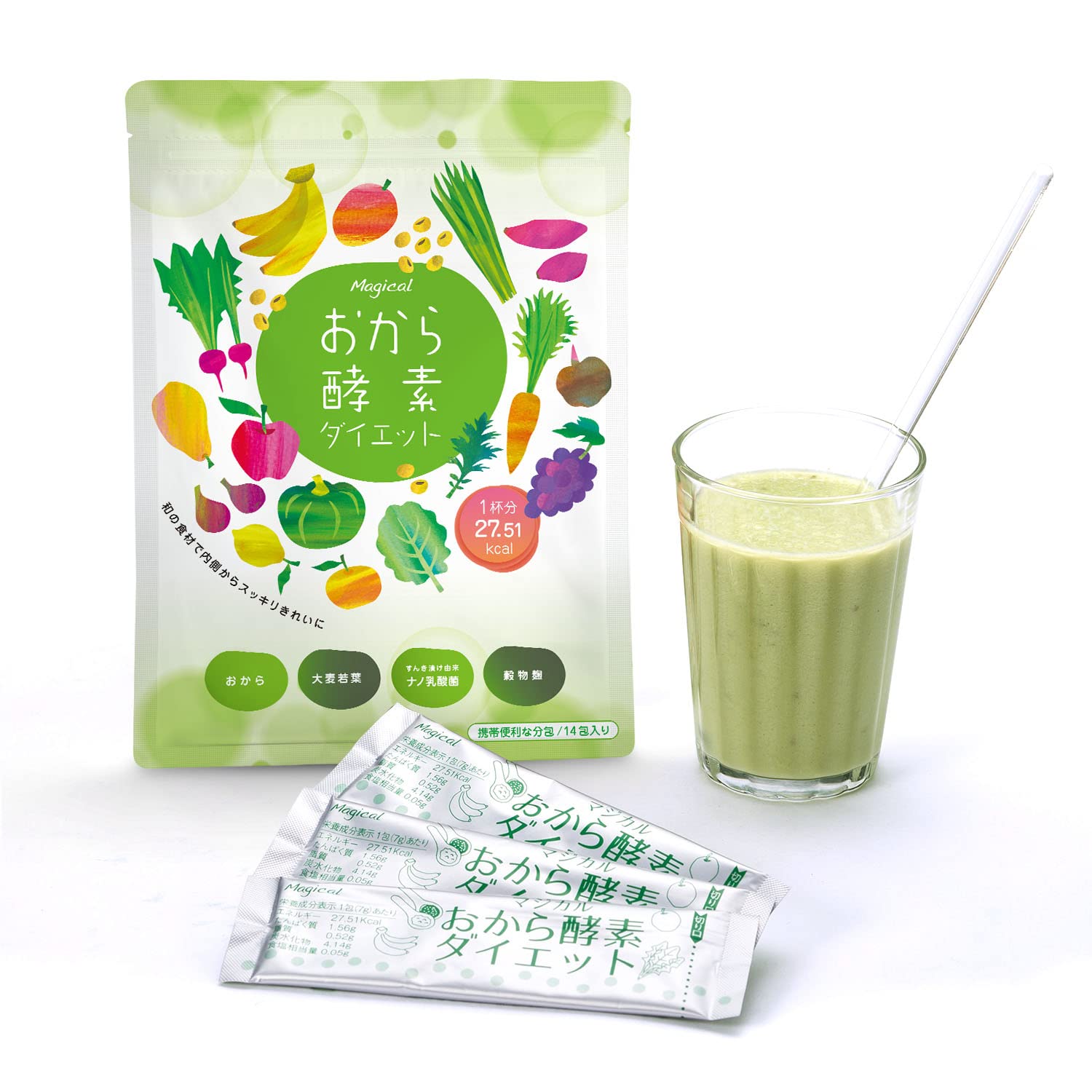 Amazon.co.jp: マジカルおから酵素 おから酵素ダイエット スムージー 