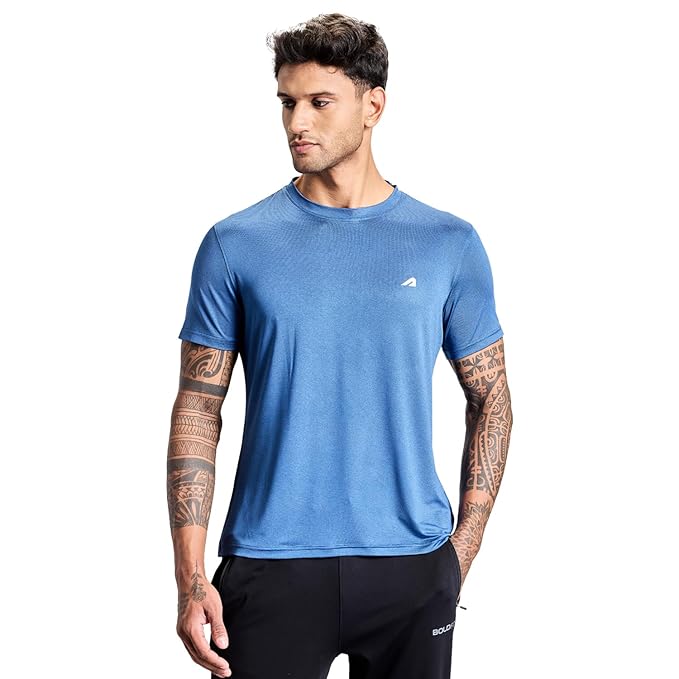 Boldfit Gym Regular Fit T Shirt for Men Round Neck Active Tshirt for Men