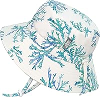 Jan & Jul Girls' Grow-With-Me Adjustable Water-Resistant Bucket Sun Hat 50+ UPF - Beach Pool Ready