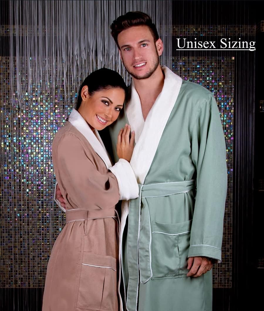 CHADSWORTH & HAIG Ultimate Doeskin Brushed Microfiber Bathrobe Lined In Terry. Luxury Spa & Hotel Bathrobe for Women & Men - Image 6