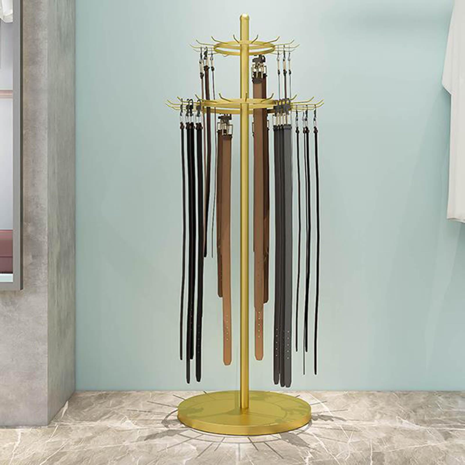 Scaffale portaoggetti Multiuso per Cinture, Sciarpe, Borse, Gioielli e Cravatte - Organizzatore salvaspazio per Negozi, Boutique e Uso Domestico