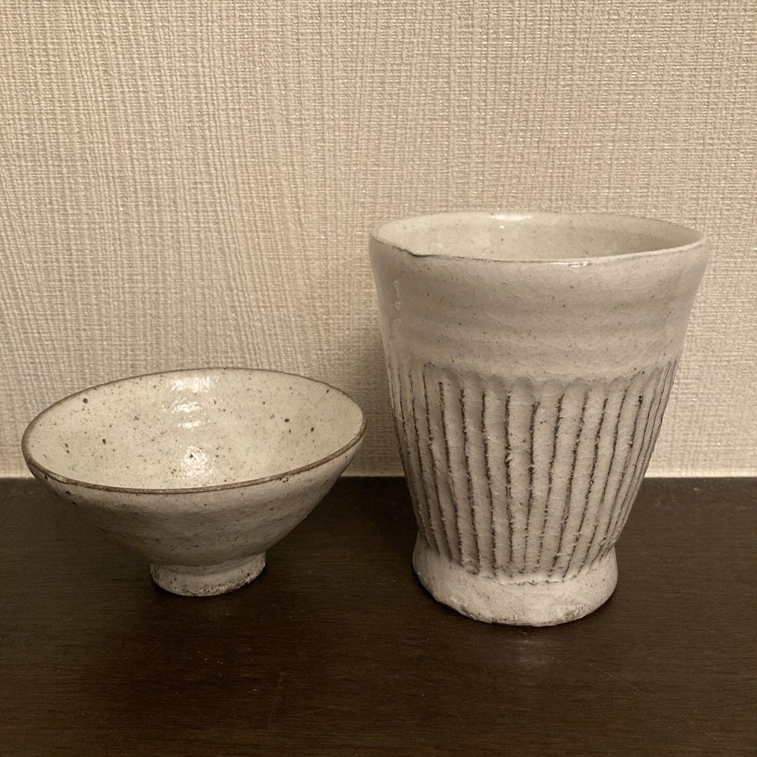 益子焼　ぐい呑み 益子焼 ぐい呑み 佐久間賢司作 塩釉ぐい呑 item no.2f467