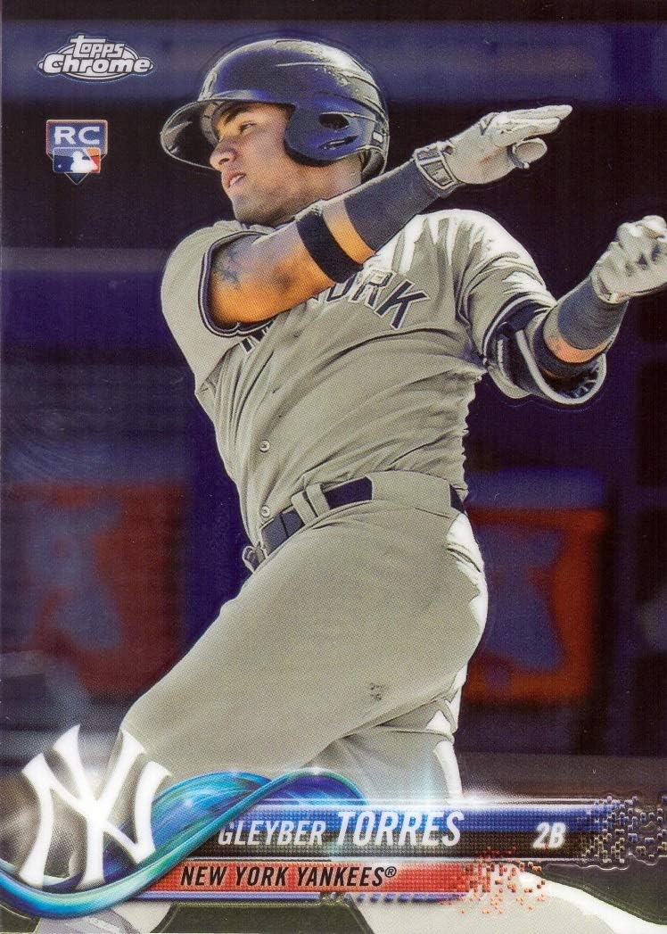 2018 Topps Chrome Baseball #31 Gleyber Torres Rookie Card