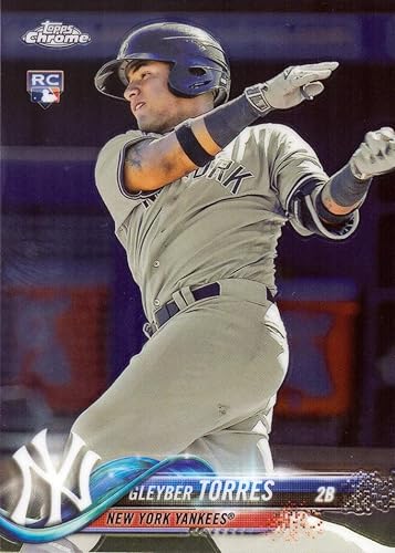 2018 Topps Chrome Baseball #31 Gleyber Torres Rookie Card