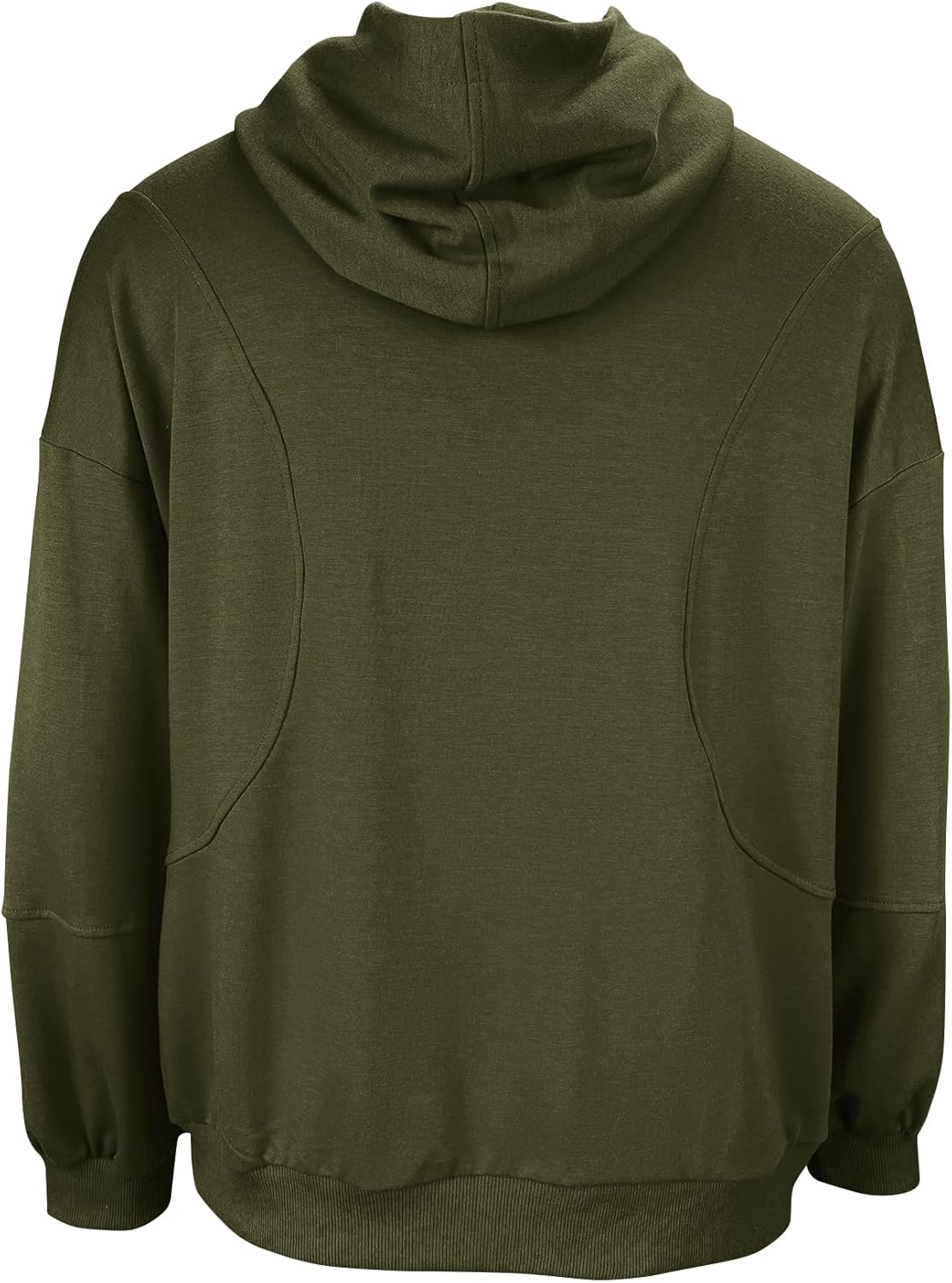 Men’s Long Sleeve Lightweight Sweatshirts Oversized Fit Pullover Hoodies - Image 3