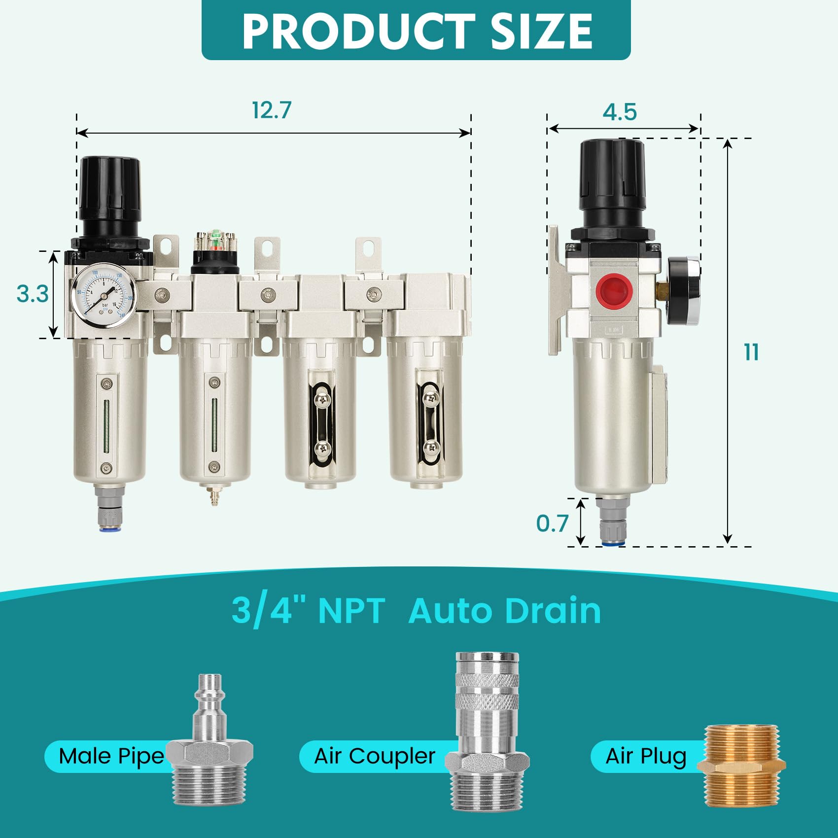4 Stage Air Dryer - Compressor Water Separator -2 4 Stage Air Dryer - Compressor Water Separator -2