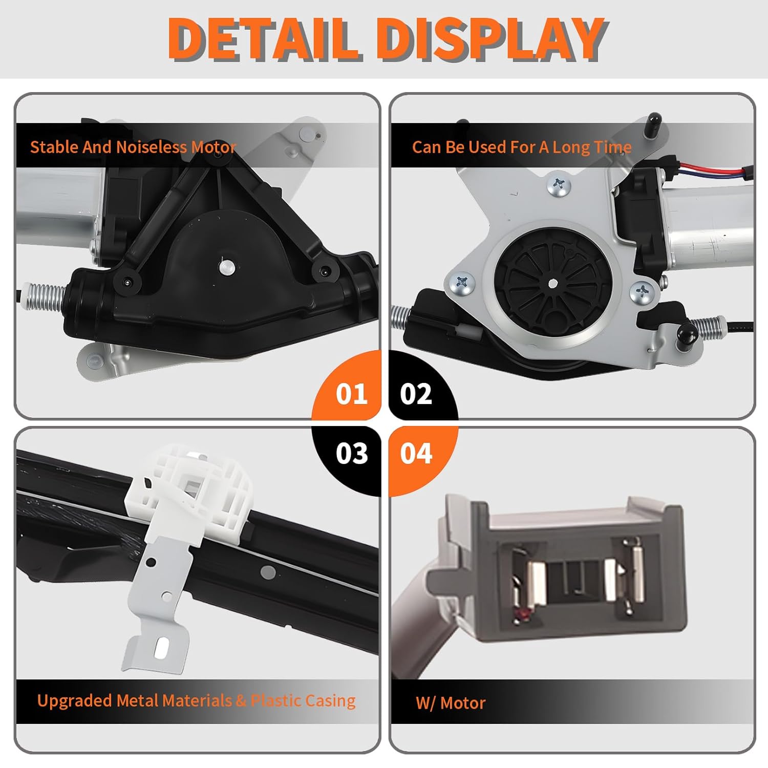 748-506 Rear Left Window Regulator Assembly Compatible with Explorer 2002-2010 Explorer Sport Trac 2007-2010 Mercury Mountaineer 2002-2010 Aviator 2003-2005 Driver Side 6L2Z7827001BA