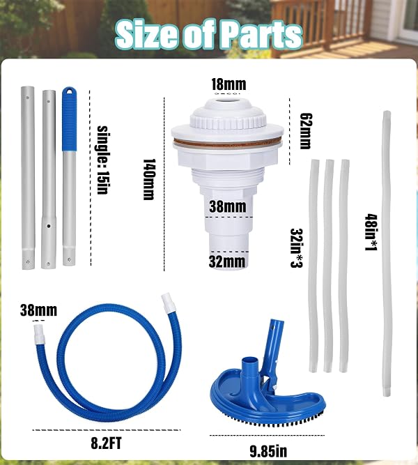 Upgraded Stock Tank Pool DIY Starter Kit, with 1000GPH Filter Pump Set by JOYTRADE - Used condition - Image 7