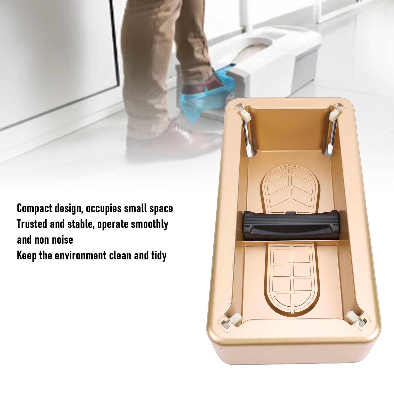 Dispenser Automatico di Copriscarpe, Macchina Portatile per Copriscarpe Usa e Getta per Casa, Negozio, Ufficio, Famiglia (Stile2)