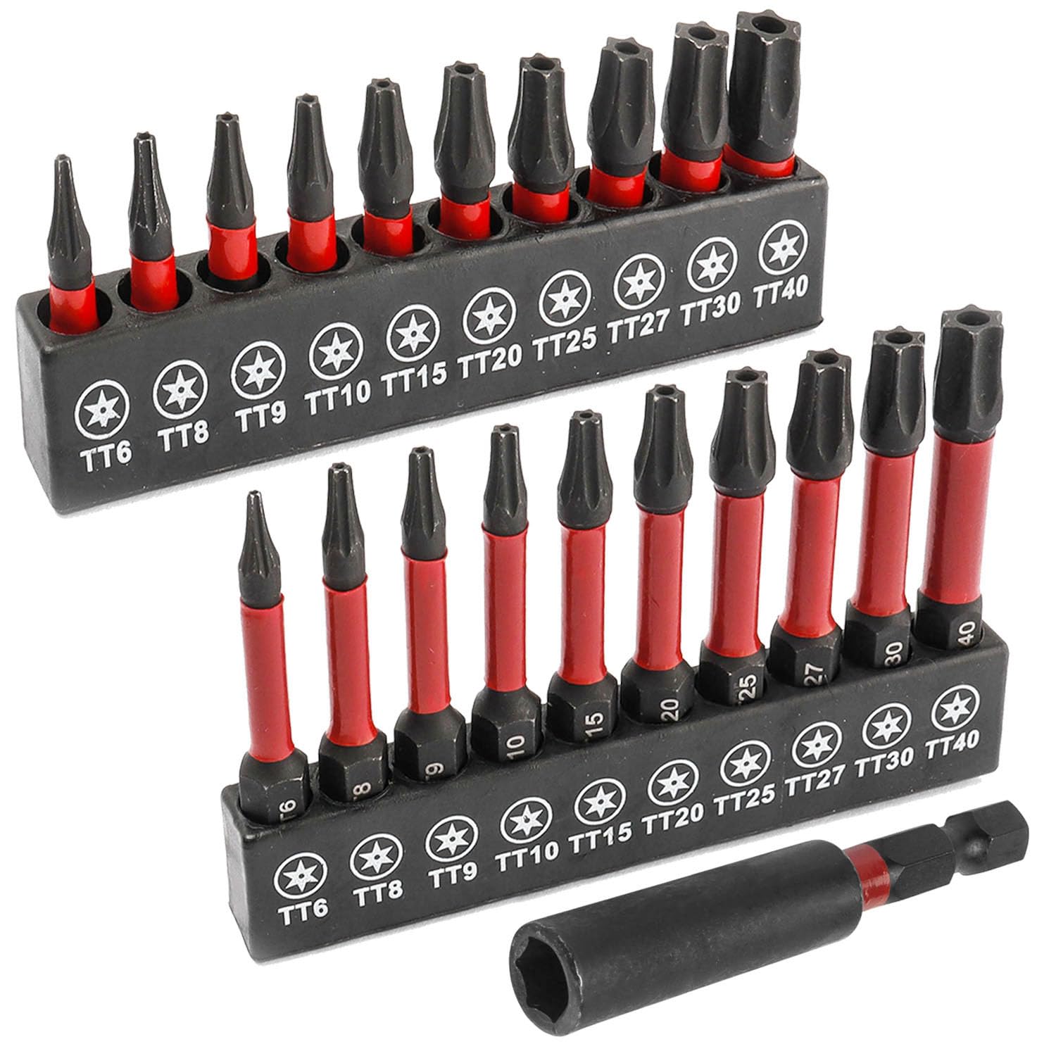 Puntas de destornillador de impacto magnéticas para solucionar tornillos Torx difíciles