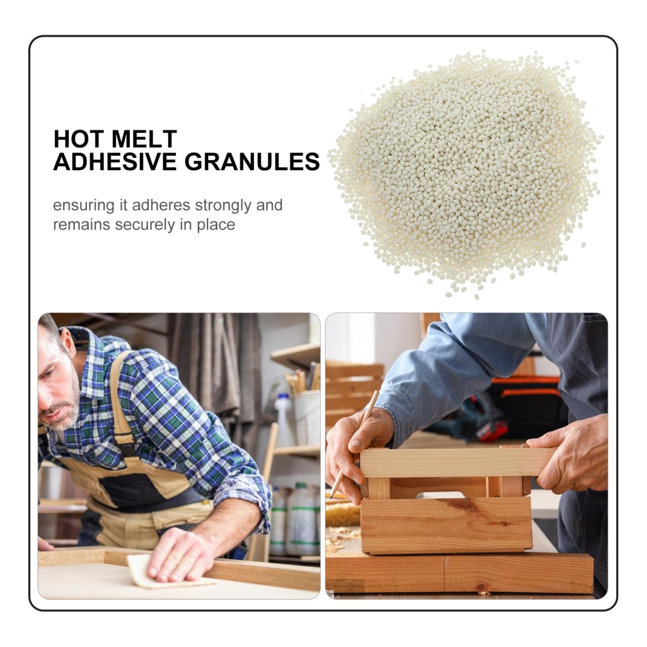 Zerodeko 1000G Bolitas De Pegamento Termofusible Para Encoladora De Cantos Adhesivo Fuerte Para Muebles Manualidades Y Canteado De Madera Pellets De Pegamento Para Máquina De Bandas De Borde