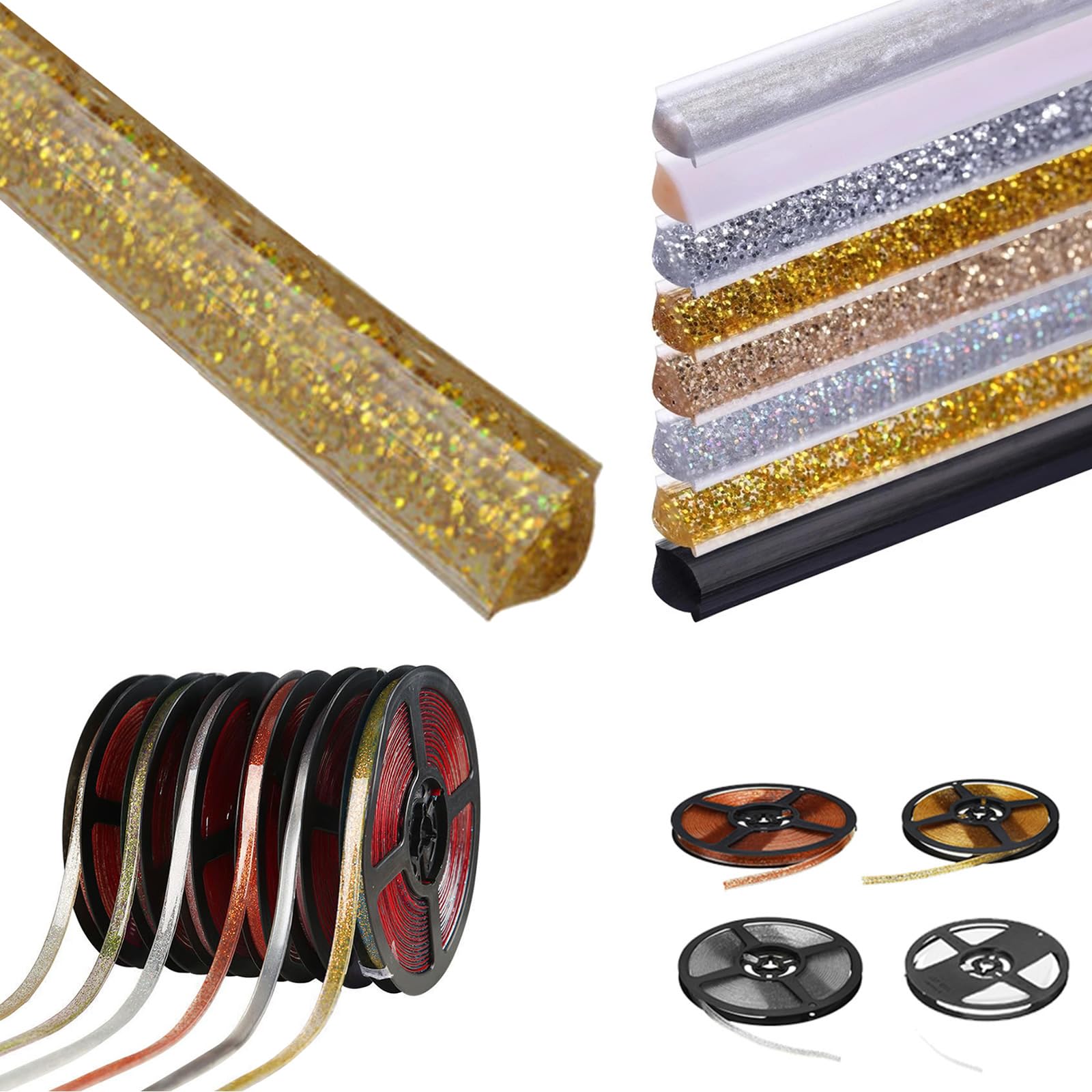 Tiras de techo flexibles para esquinas de fregadero y encimeras de cocina elegantes de 5m