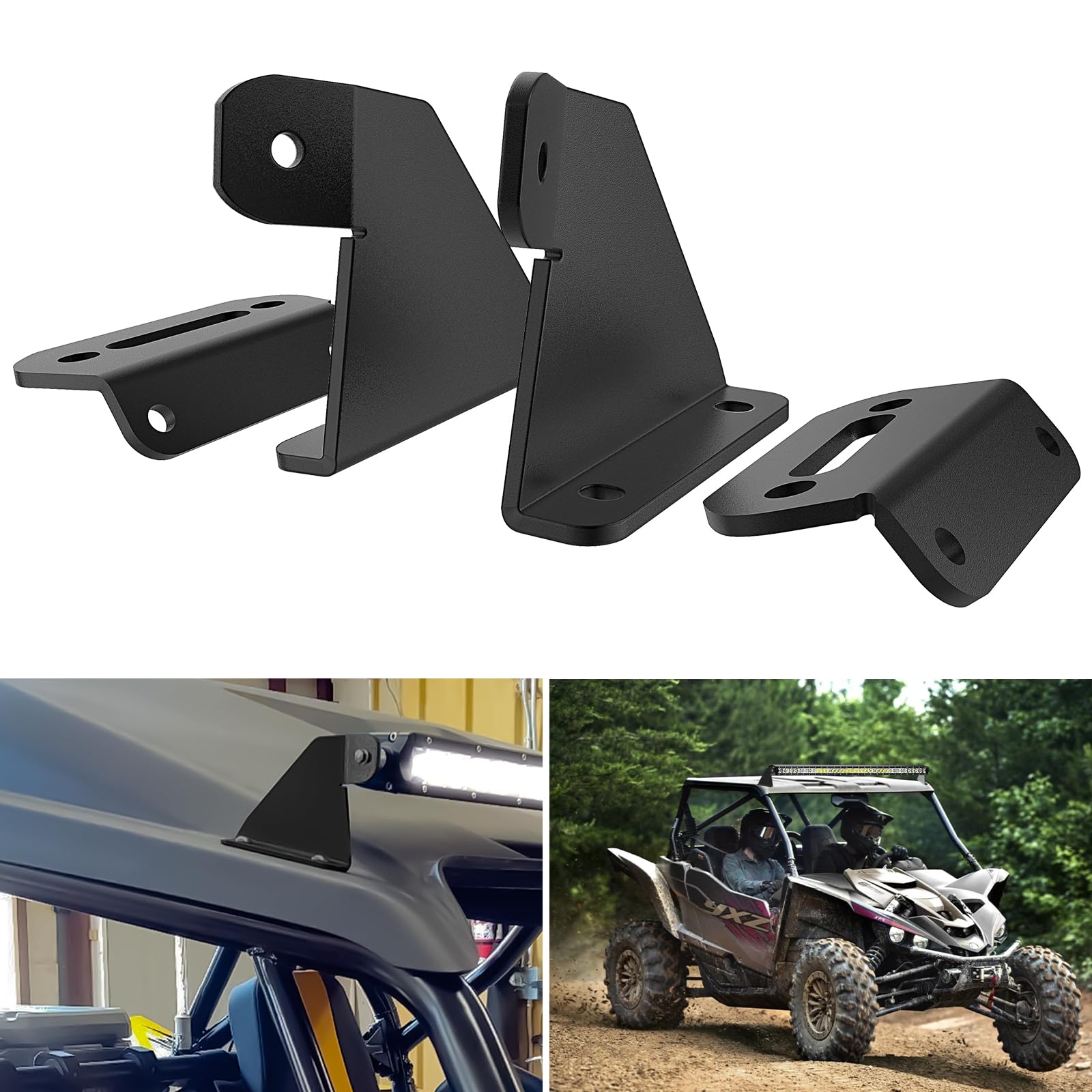 Nilight Light Bar Mounting Brackets 40-42 Inch for Yamaha YXZ 2016-2018