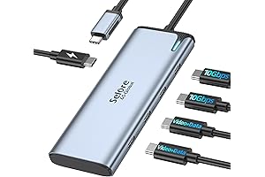 Selore&S-Global USB C Hub USB C 4K/60Hz Video Splitter