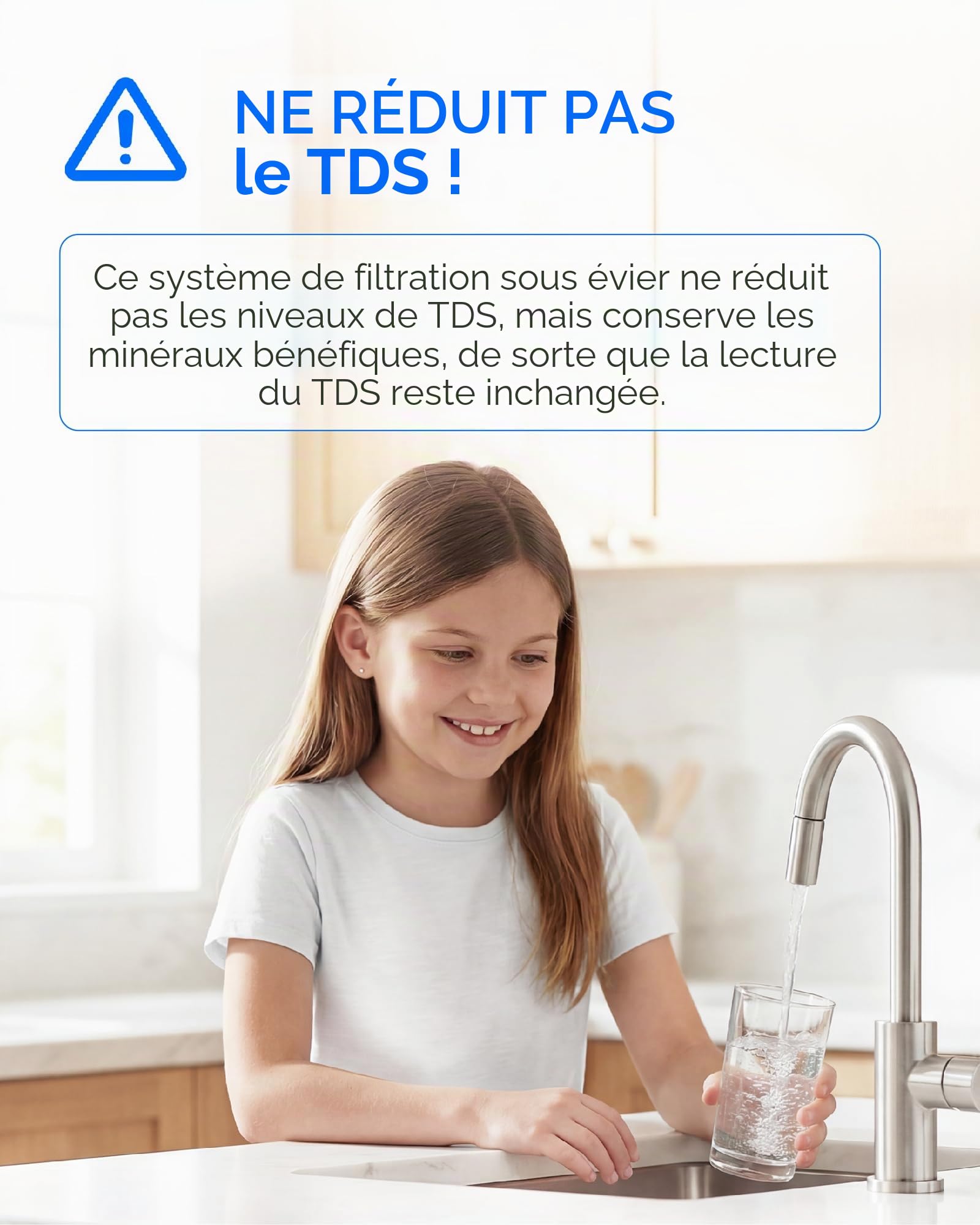 Waterdrop RF10-UF Catouche de filtre de rechange 0,01 micron pour filtre à eau sous évier 10UA/10UA-UF/10UB/10UB-UF, réduit le plomb, le chlore, le mauvais goût et les odeurs
