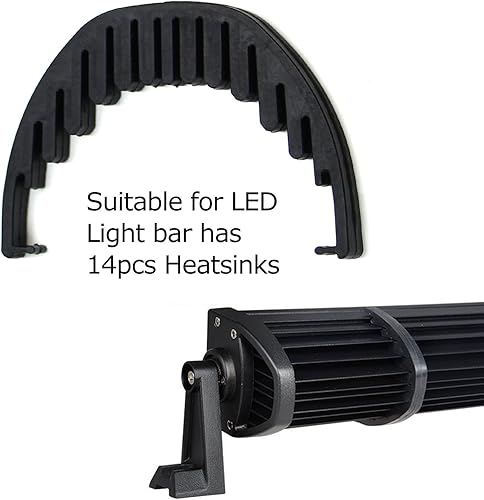 Miniatura 2 de iJDMTOY Aisladores de goma de 5 piezas silenciadores de vibración de ruido compatibles con la mayoría de barras de luz LED de doble fila de 20, 30,