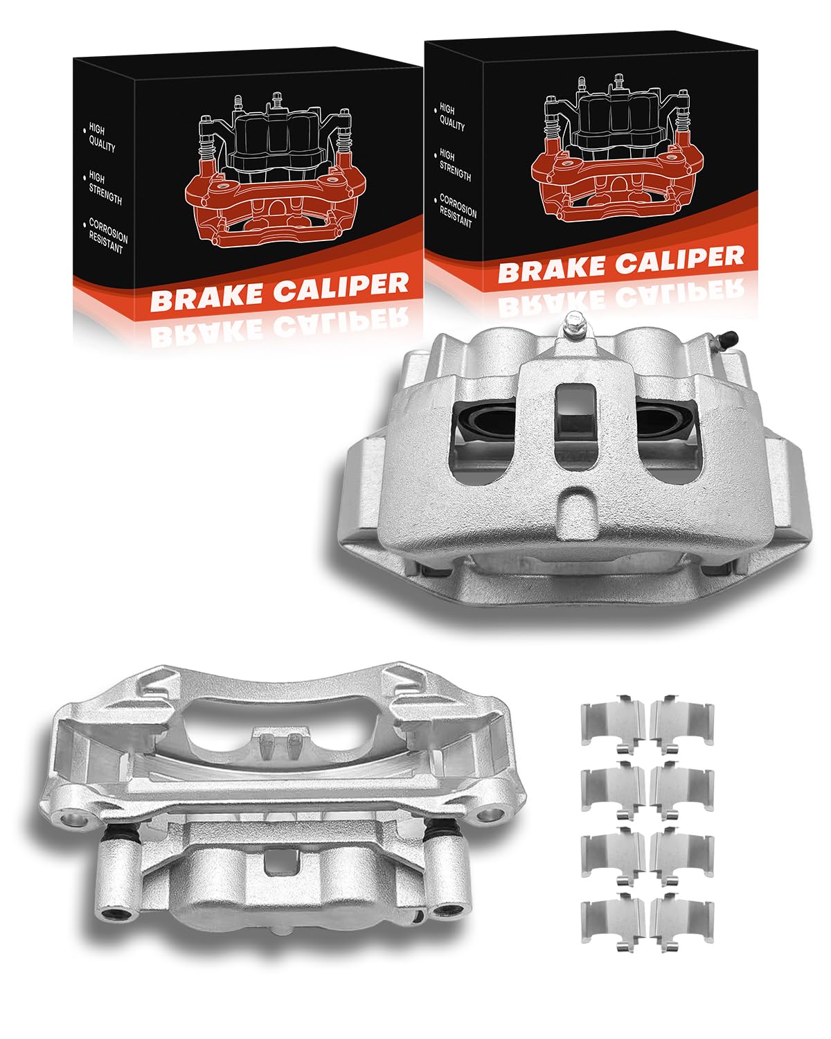 TOVASTY 2PC Set Brake Caliper Left &amp; Right Rear Side Set Compatible With Sierra 2500 HD,Silverado 3500 HD,Silverado 2500 HD 2011-2019