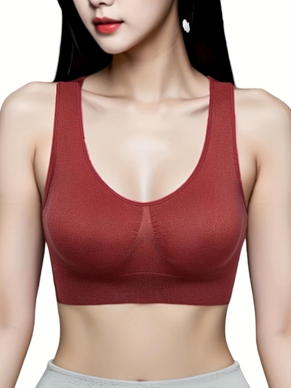 Hiking Gril Women's Comfort Wirefree Bralette Unpadded Sleep Yoga Bra - Image 6