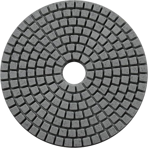 Miniatura 6 de Konfor Almohadillas de pulido de diamante Wet Buff 4 pulgadas 7 pasos gancho y bucle para lijar piedra mármol granito