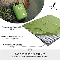 Vista 2 de STOVER 5/10/25/30/40/55L Waterproof Dry Bag- Roll-Top Backpack w/Phone Case- Kayaking, Hiking, Camping, Boating- Men/Women