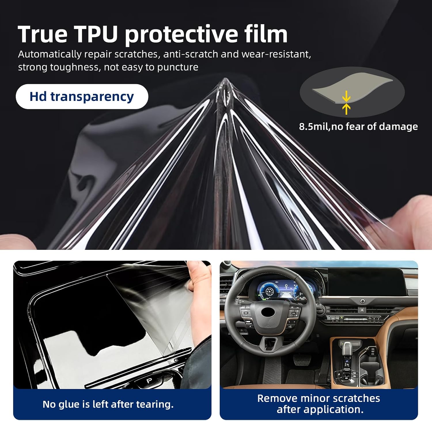 Precut Paint Protective Film for Toyota Crown Signia 2025-2026 8.5Mil TPU